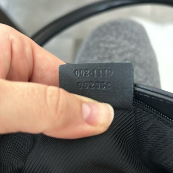 GUCCI GG black canvas leather tote bag authentic - Picture 16 of 16